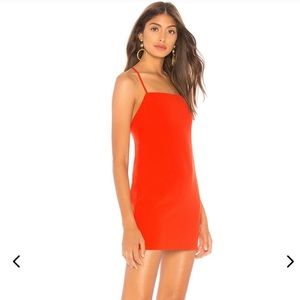 NWOT Lovers + Friends Asha Dress in Blood Orange